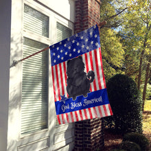 Load image into Gallery viewer, Patriotic USA Chow Chow Black Flag Canvas House Size BB3138CHF