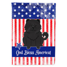 Load image into Gallery viewer, Patriotic USA Chow Chow Black Flag Canvas House Size BB3138CHF