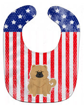 Load image into Gallery viewer, Patriotic USA Chow Chow Cream Baby Bib BB3139BIB