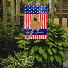 Load image into Gallery viewer, Patriotic USA Chow Chow Cream Garden Flag - Outdoor Decorative Yard Flag BB3139GF