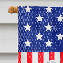 Load image into Gallery viewer, USA Patriotic English Setter Flag Canvas House Size BB3281CHF