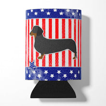 Load image into Gallery viewer, USA Patriotic Dachshund Can or Bottle Hugger BB3282CC