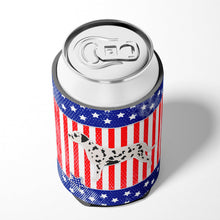 Load image into Gallery viewer, USA Patriotic Dalmatian Can or Bottle Hugger BB3283CC