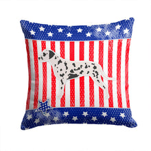 Load image into Gallery viewer, USA Patriotic Dalmatian Throw Pillow - 14x14 Decorative Pillow – Art for Your Home &amp; Patio BB3283PW1414