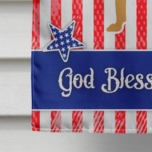 Load image into Gallery viewer, USA Patriotic Bloodhound Flag Canvas House Size BB3284CHF