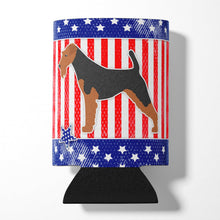 Load image into Gallery viewer, USA Patriotic Welsh Terrier Can or Bottle Hugger BB3285CC