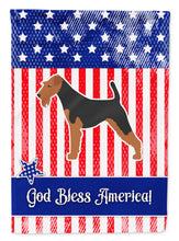 Load image into Gallery viewer, USA Patriotic Welsh Terrier Garden Flag - Outdoor Decorative Yard Flag BB3285GF