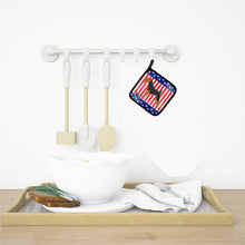 Load image into Gallery viewer, USA Patriotic Welsh Terrier Pot Holders - Set of 2 - Heat-Resistant Kitchen Essentials BB3285PTHD