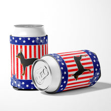 Load image into Gallery viewer, USA Patriotic Toy Fox Terrier Can or Bottle Hugger BB3287CC