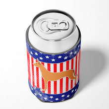 Load image into Gallery viewer, USA Patriotic Pharaoh Hound Can or Bottle Hugger BB3288CC
