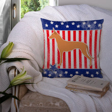 Load image into Gallery viewer, USA Patriotic Pharaoh Hound Throw Pillow - 14x14 Decorative Pillow – Art for Your Home &amp; Patio BB3288PW1414