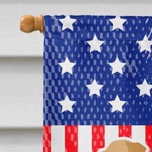Load image into Gallery viewer, USA Patriotic Border Terrier Flag Canvas House Size BB3289CHF