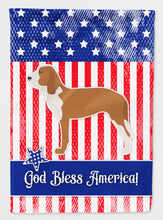Load image into Gallery viewer, USA Patriotic Spanish Hound Flag Canvas House Size BB3291CHF