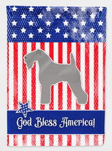 Load image into Gallery viewer, USA Patriotic Kerry Blue Terrier Flag Canvas House Size BB3292CHF