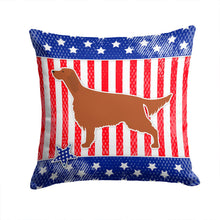 Load image into Gallery viewer, IUSA Patriotic rish Setter Throw Pillow - 14x14 Decorative Pillow – Art for Your Home &amp; Patio BB3293PW1414