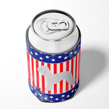 Load image into Gallery viewer, USA Patriotic Bedlington Terrier Can or Bottle Hugger BB3294CC