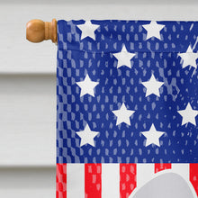 Load image into Gallery viewer, USA Patriotic Bedlington Terrier Flag Canvas House Size BB3294CHF