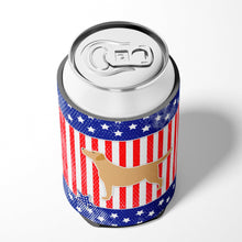 Load image into Gallery viewer, USA Patriotic Yellow Labrador Retriever Can or Bottle Hugger BB3297CC