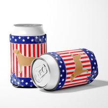 Load image into Gallery viewer, USA Patriotic Yellow Labrador Retriever Can or Bottle Hugger BB3297CC