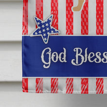 Load image into Gallery viewer, USA Patriotic Yellow Labrador Retriever Flag Canvas House Size BB3297CHF