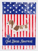 Load image into Gallery viewer, USA Patriotic Basset Hound Flag Canvas House Size BB3302CHF