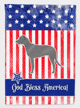 Load image into Gallery viewer, USA Patriotic Irish Wolfhound Flag Canvas House Size BB3303CHF