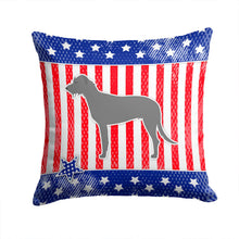 Load image into Gallery viewer, USA Patriotic Irish Wolfhound Throw Pillow - 14x14 Decorative Pillow – Art for Your Home &amp; Patio BB3303PW1414