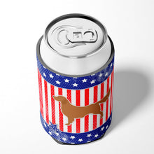 Load image into Gallery viewer, USA Patriotic Golden Retriever Can or Bottle Hugger BB3304CC