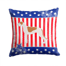 Load image into Gallery viewer, USA Patriotic Greyhound Throw Pillow - 14x14 Decorative Pillow – Art for Your Home &amp; Patio BB3305PW1414