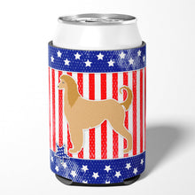 Load image into Gallery viewer, USA Patriotic Afghan Hound Can or Bottle Hugger BB3306CC
