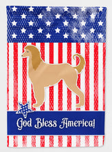 Load image into Gallery viewer, USA Patriotic Afghan Hound Flag Canvas House Size BB3306CHF