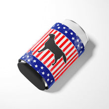 Load image into Gallery viewer, USA Patriotic Black Labrador Retriever Can or Bottle Hugger BB3308CC