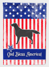 Load image into Gallery viewer, USA Patriotic Black Labrador Retriever Flag Canvas House Size BB3308CHF