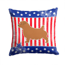 Load image into Gallery viewer, USA Patriotic Norfolk Terrier Throw Pillow - 14x14 Decorative Pillow – Art for Your Home &amp; Patio BB3309PW1414