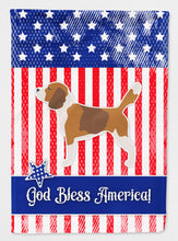 Load image into Gallery viewer, USA Patriotic Beagle Flag Canvas House Size BB3310CHF