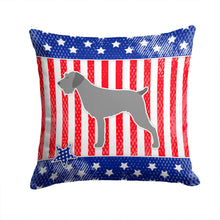 Load image into Gallery viewer, USA Patriotic German Wirehaired Pointer Throw Pillow - 14x14 Decorative Pillow – Art for Your Home &amp; Patio BB3311PW1414