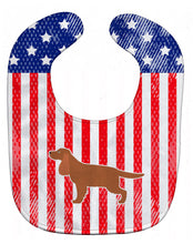 Load image into Gallery viewer, USA Patriotic English Cocker Spaniel Baby Bib BB3312BIB