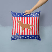 Load image into Gallery viewer, USA Patriotic English Cocker Spaniel Throw Pillow - 14x14 Decorative Pillow – Art for Your Home &amp; Patio BB3312PW1414
