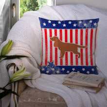 Load image into Gallery viewer, USA Patriotic English Cocker Spaniel Throw Pillow - 14x14 Decorative Pillow – Art for Your Home &amp; Patio BB3312PW1414