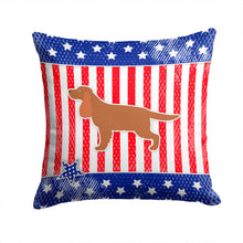 Load image into Gallery viewer, USA Patriotic English Cocker Spaniel Throw Pillow - 14x14 Decorative Pillow – Art for Your Home &amp; Patio BB3312PW1414