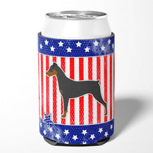Load image into Gallery viewer, USA Patriotic German Pinscher Can or Bottle Hugger BB3313CC