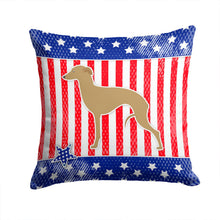 Load image into Gallery viewer, USA Patriotic Italian Greyhound Throw Pillow - 14x14 Decorative Pillow – Art for Your Home &amp; Patio BB3314PW1414
