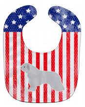 Load image into Gallery viewer, USA Patriotic Spanish Water Dog Baby Bib BB3315BIB