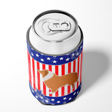 Load image into Gallery viewer, USA Patriotic Collie Can or Bottle Hugger BB3316CC