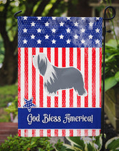 Load image into Gallery viewer, USA Patriotic Bearded Collie Garden Flag - Outdoor Decorative Yard Flag BB3317GF