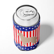 Load image into Gallery viewer, USA Patriotic Pyrenean Shepherd Can or Bottle Hugger BB3318CC