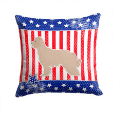 Load image into Gallery viewer, USA Patriotic Pyrenean Shepherd Throw Pillow - 14x14 Decorative Pillow – Art for Your Home &amp; Patio BB3318PW1414