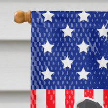Load image into Gallery viewer, USA Patriotic Bernese Mountain Dog Flag Canvas House Size BB3319CHF
