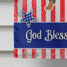 Load image into Gallery viewer, USA Patriotic Bernese Mountain Dog Flag Canvas House Size BB3319CHF