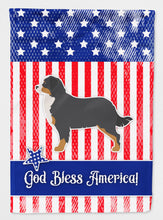 Load image into Gallery viewer, USA Patriotic Bernese Mountain Dog Flag Canvas House Size BB3319CHF